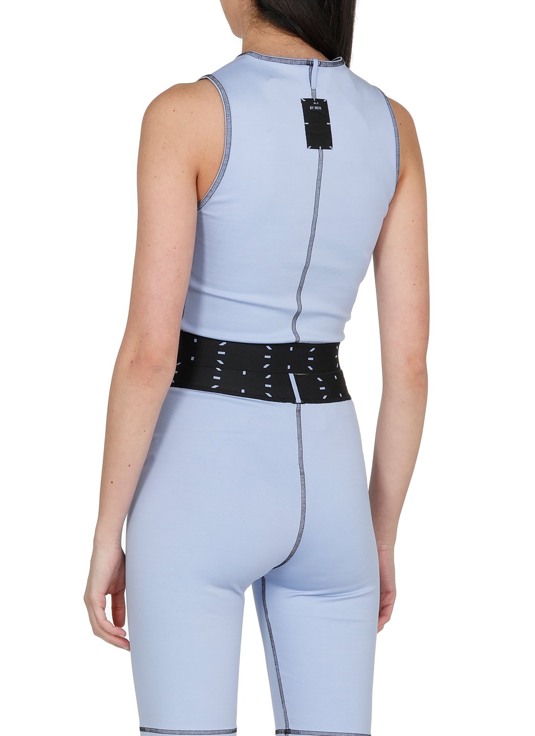 McQ Alexander McQueen Contrast Trim Cropped Top