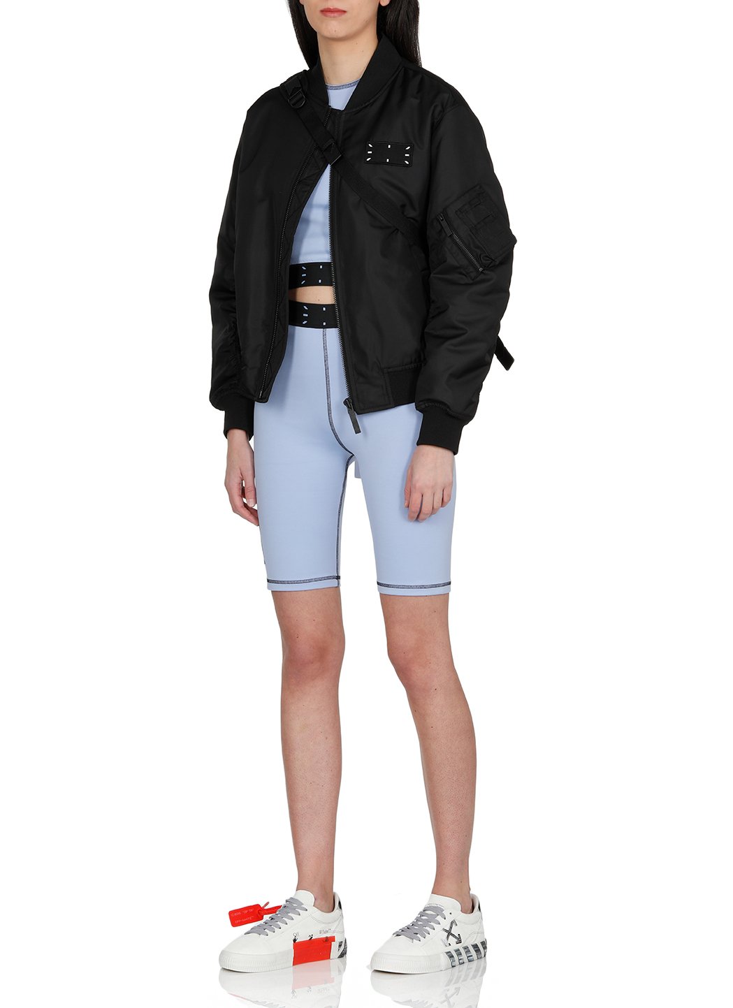 McQ Alexander McQueen Contrast Trim Cropped Top