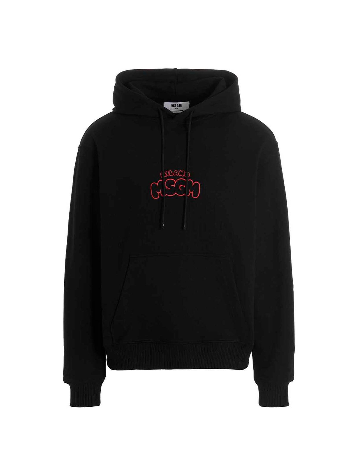 MSGM Logo Embroidered Drawstring Hoodie