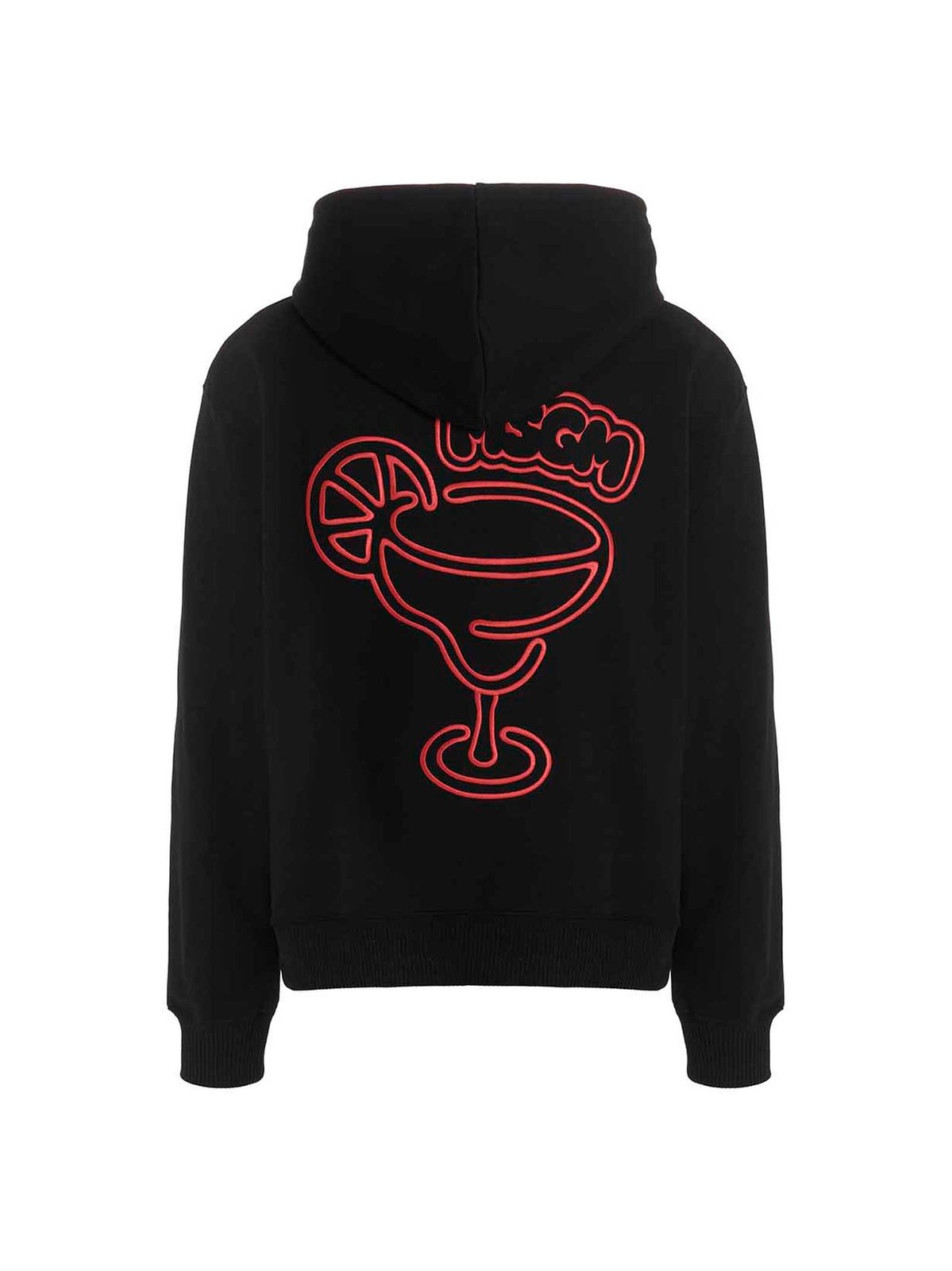 MSGM Logo Embroidered Drawstring Hoodie