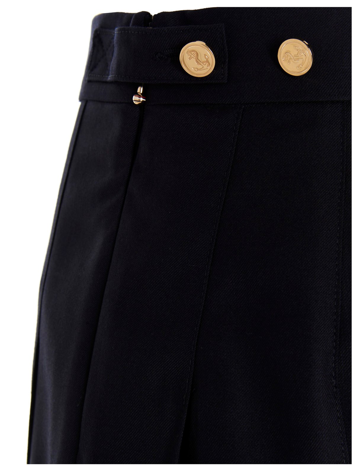 Thom Browne RWB Stripe Pleated Midi Skirt