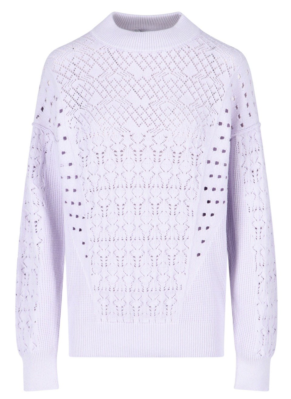 The Attico Open-Knit Ribbed Trim Jumper
