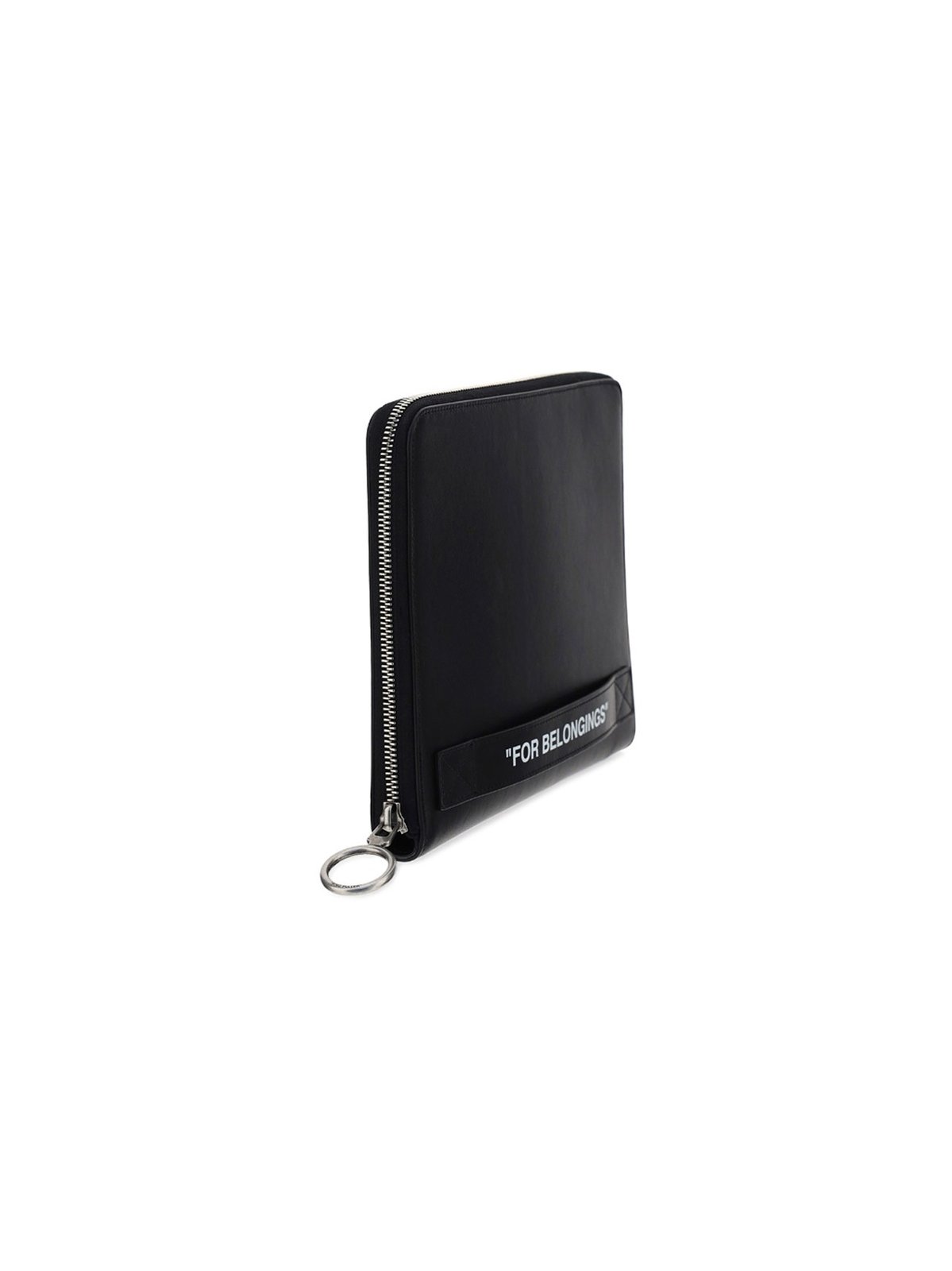 Off-White Quote Printed Zip-Up Wallet