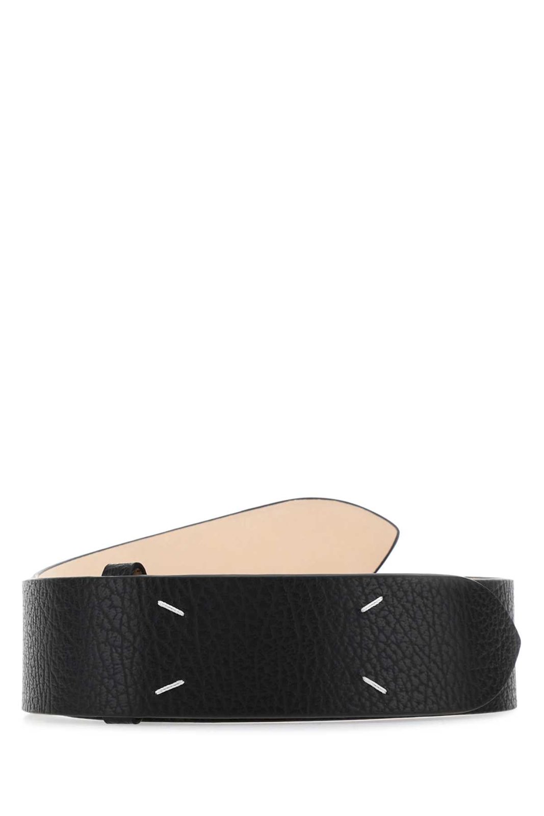 Maison Margiela Four-Stitch Logo Detailed Belt