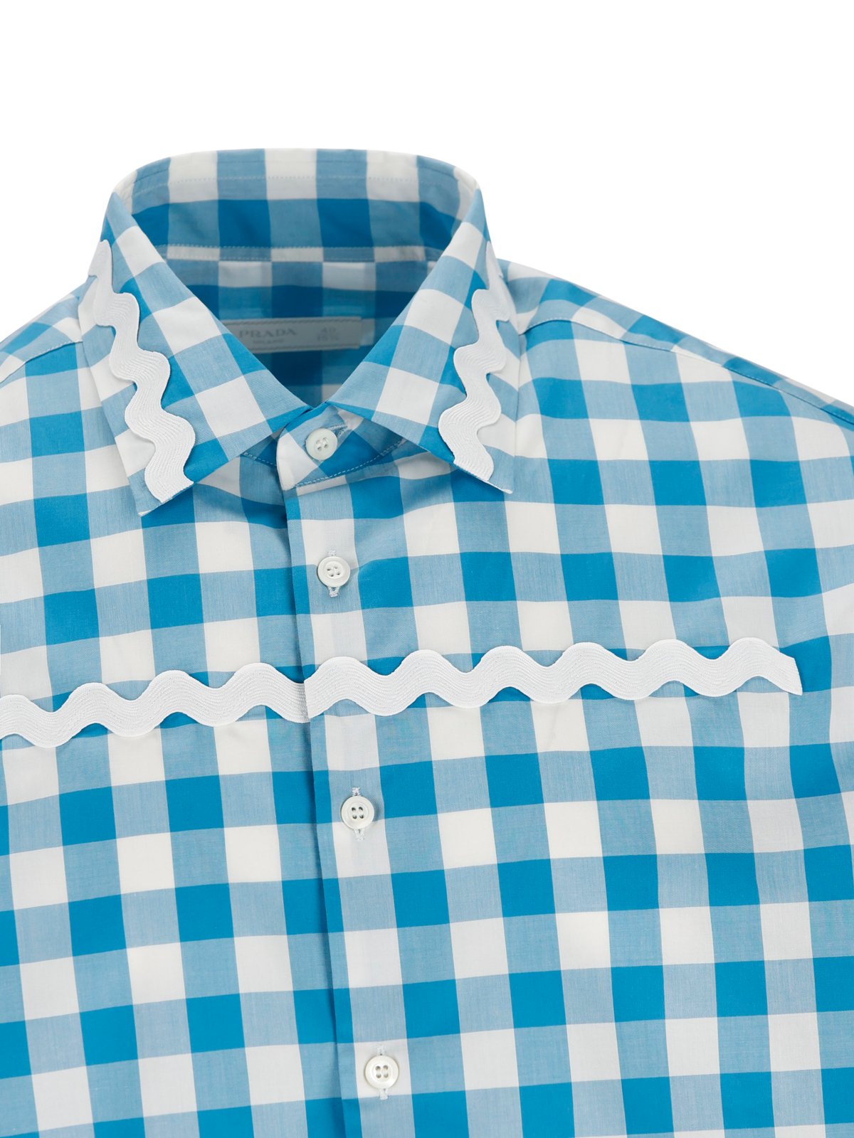 Prada Check-Printed Buttoned Shirt