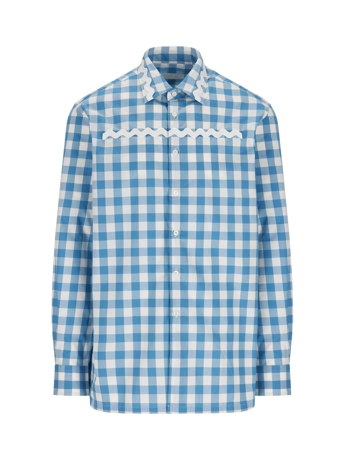 Prada Check-Printed Buttoned Shirt