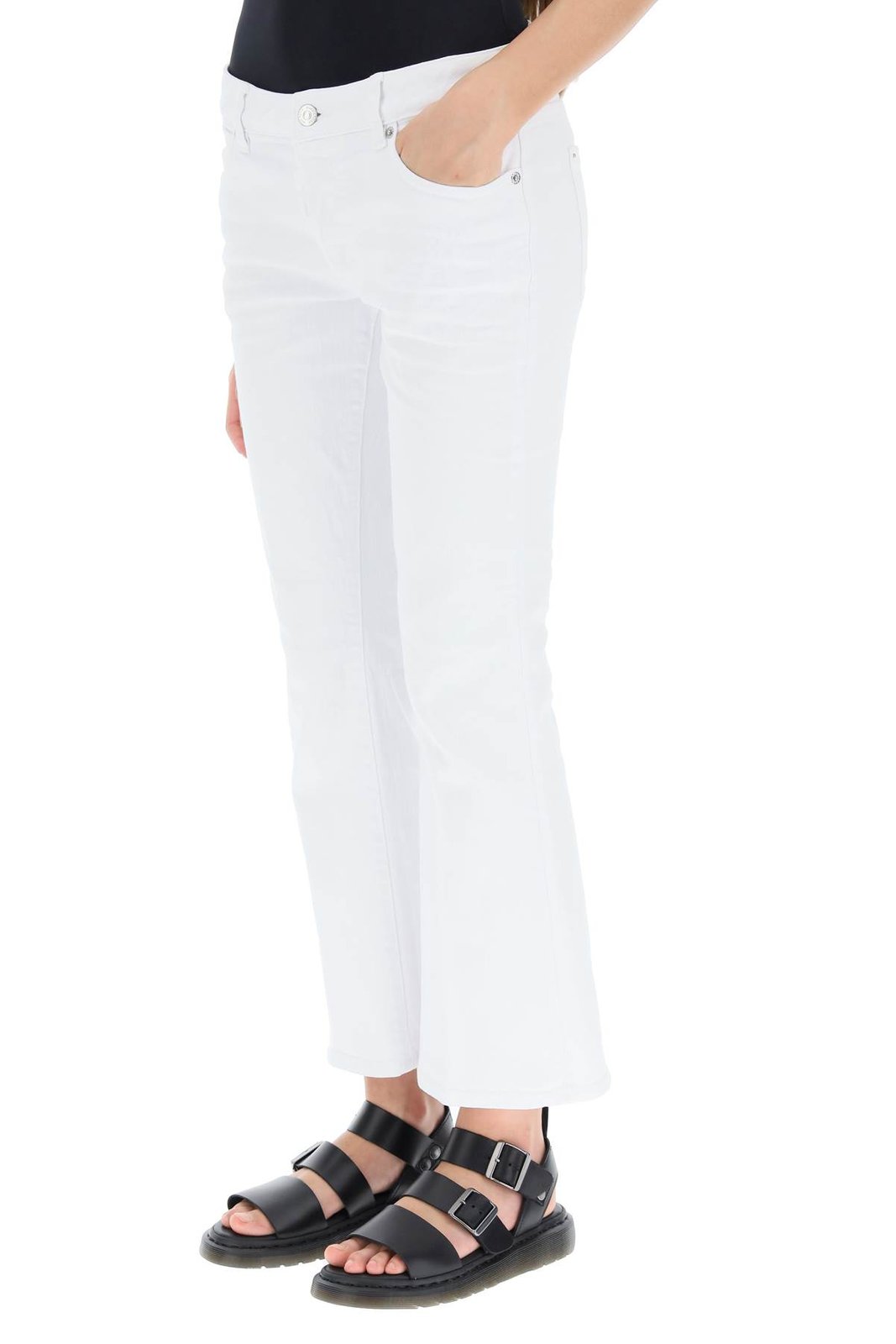 Dsquared2 Bootcut High-Waist Cropped Trousers