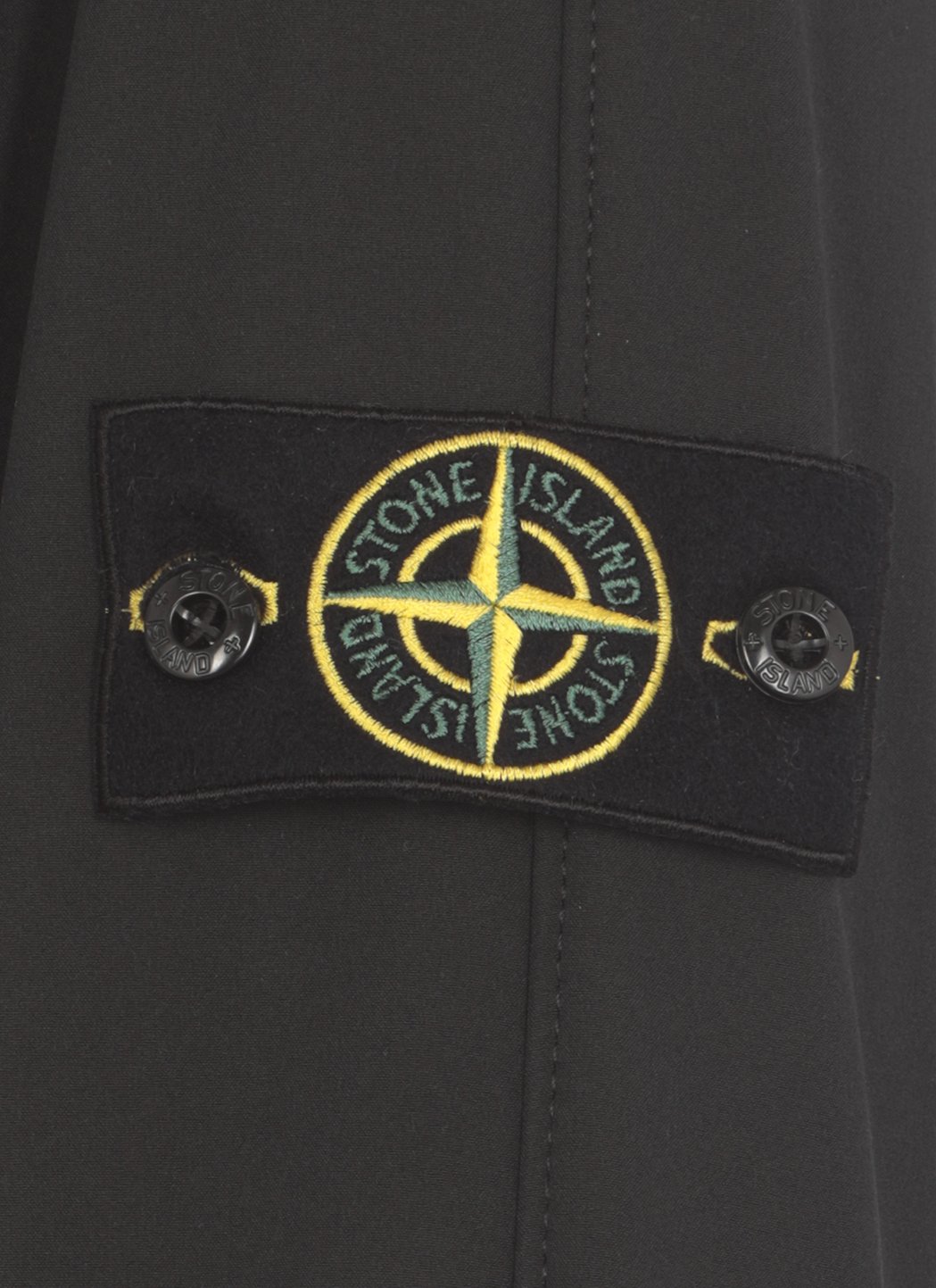 Stone Island Logo Patch Zip-Up Hooded Jacket