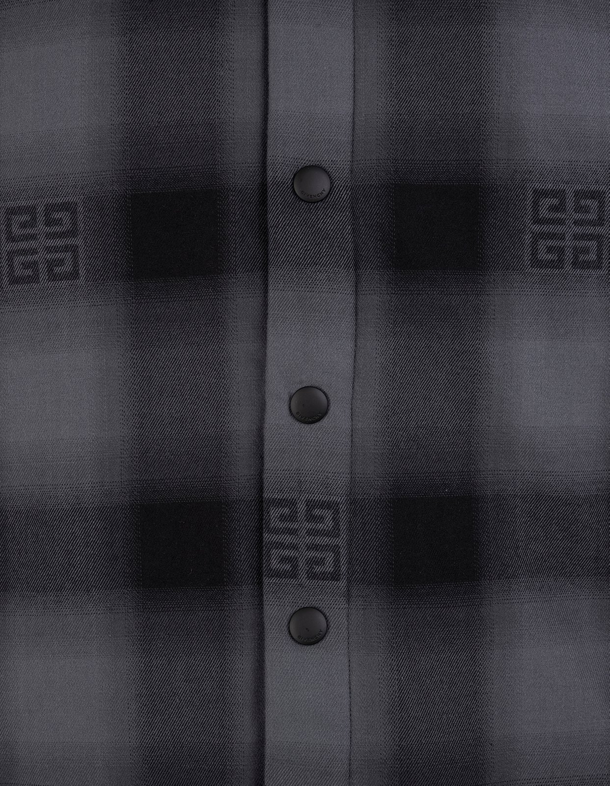 Givenchy Checked Collared Long-Sleeved Shirt
