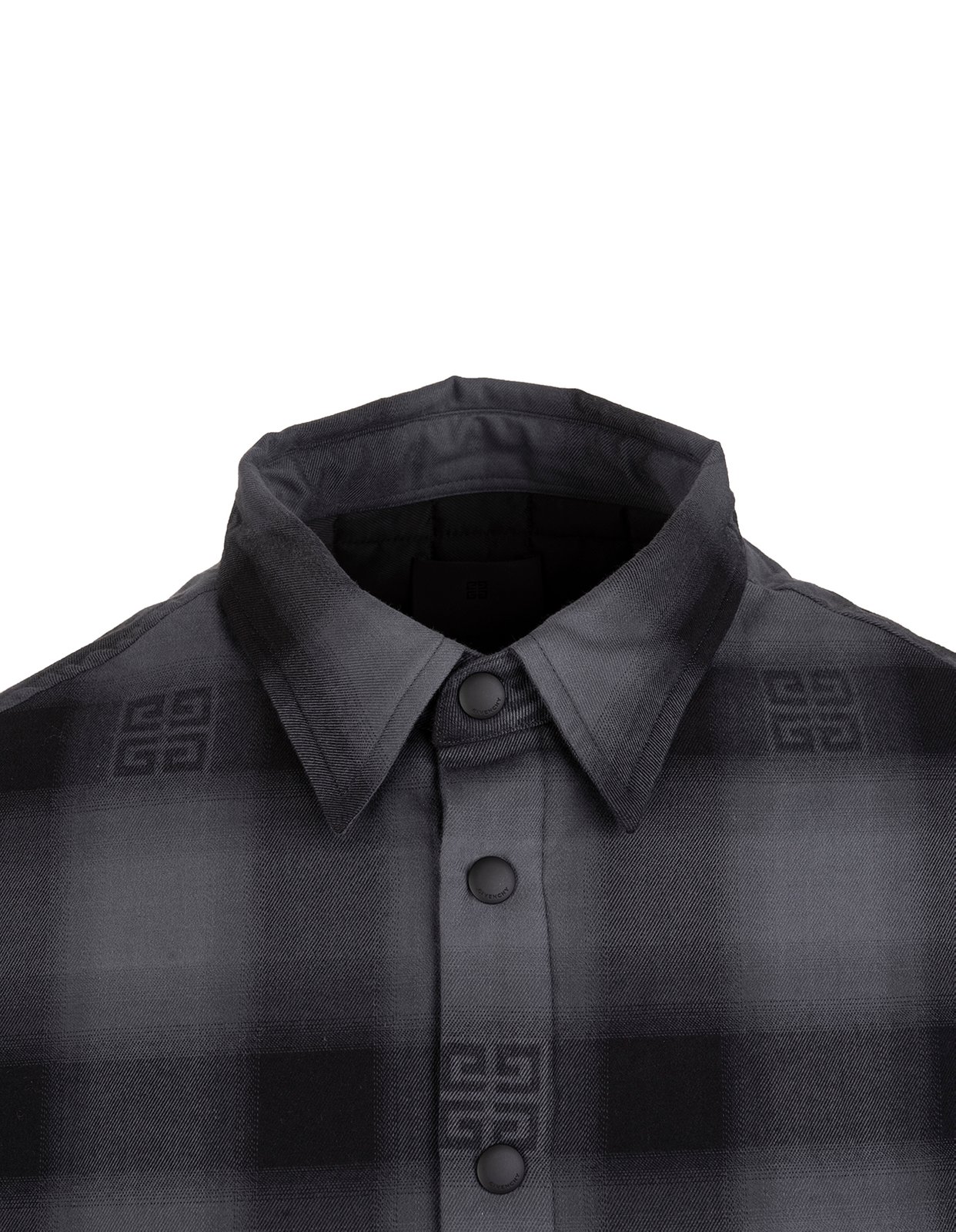 Givenchy Checked Collared Long-Sleeved Shirt 4 Givenchy Checked Collared Long-Sleeved Shirt