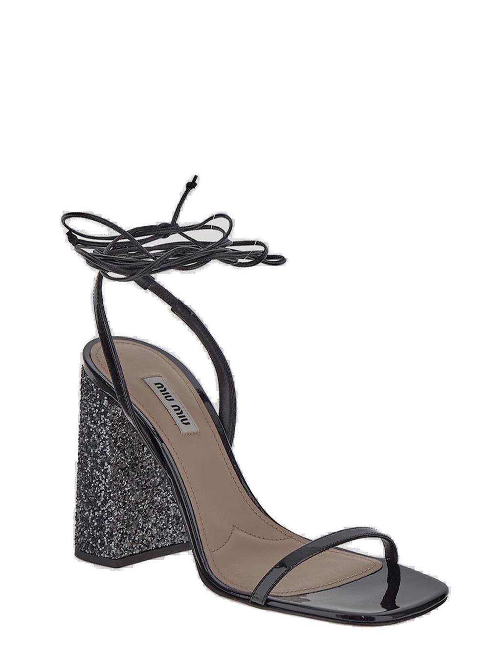 Miu Miu Ankle Strapped Heeled Sandals
