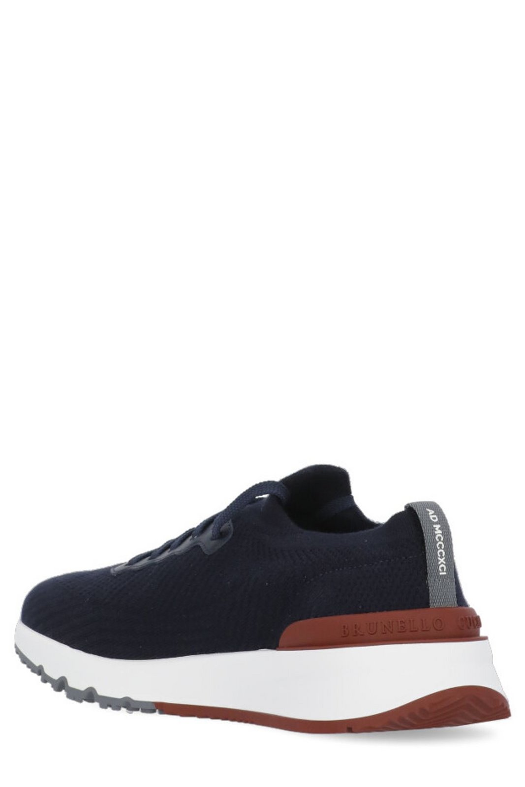 Brunello Cucinelli Knitted Lace-Up Sneakers