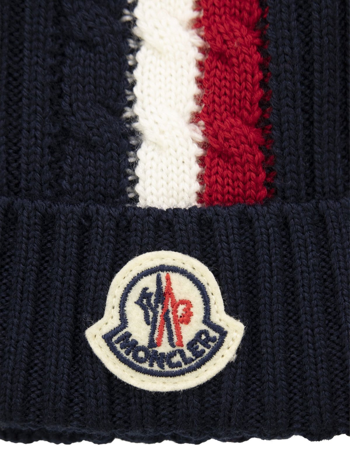 Moncler Enfant Logo Patch Beanie