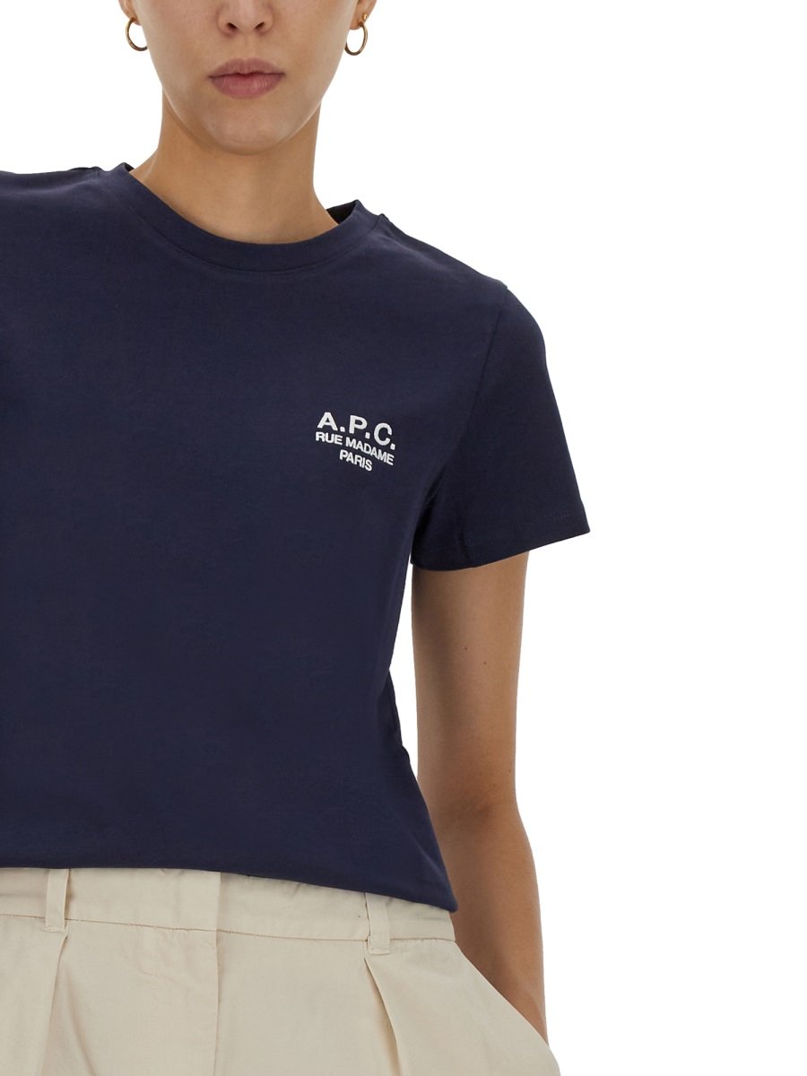 A.P.C. Logo Printed Crewneck T-Shirt