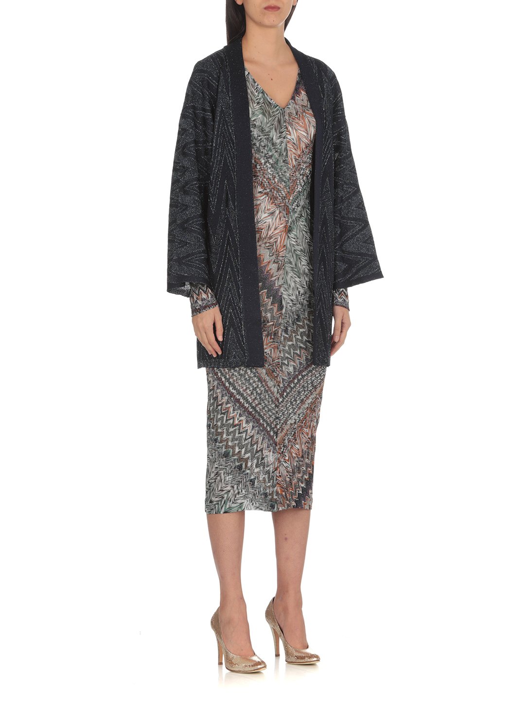Missoni Zig-Zag Belted V-Neck Jacket