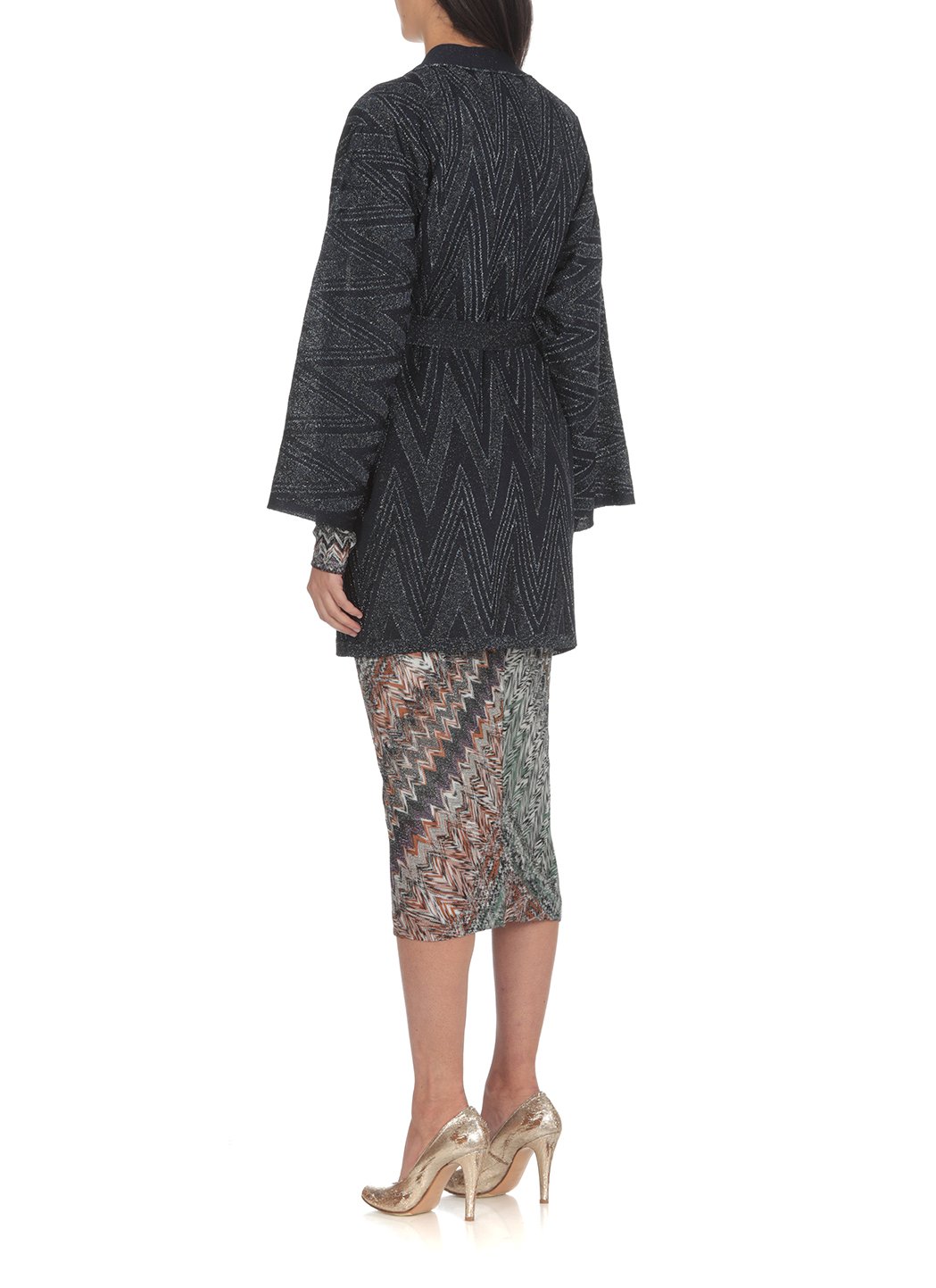 Missoni Zig-Zag Belted V-Neck Jacket