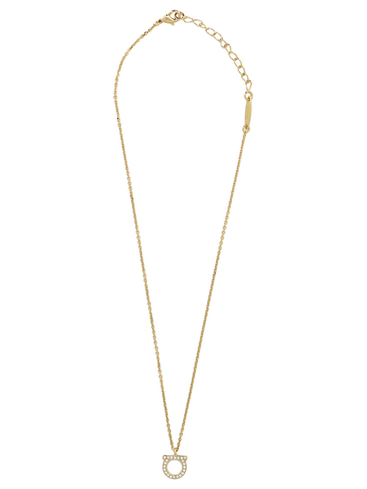 Ferragamo Large Gancini Crystals Necklace