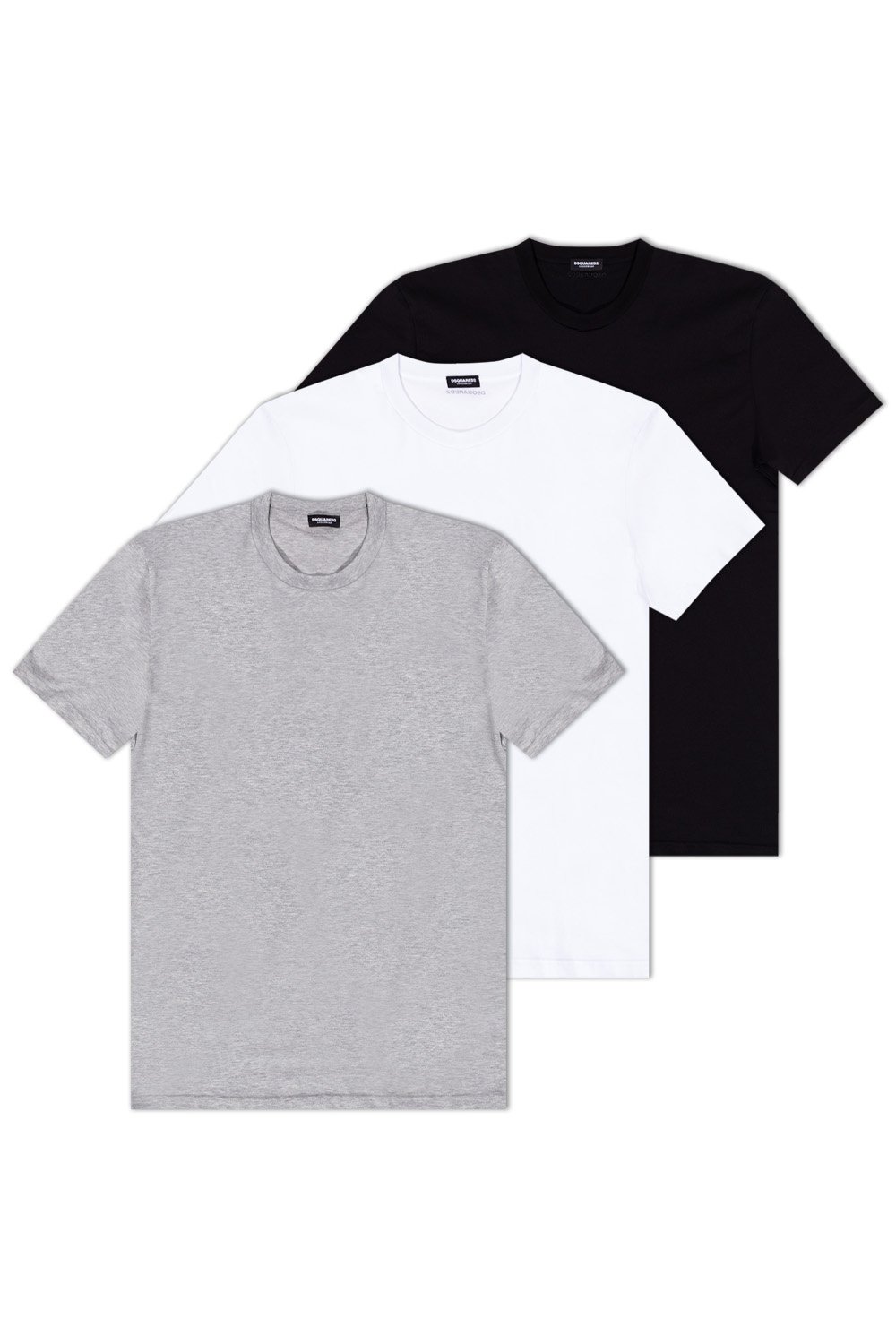 Dsquared2 Round-Neck Stretch Tripack T-Shirt