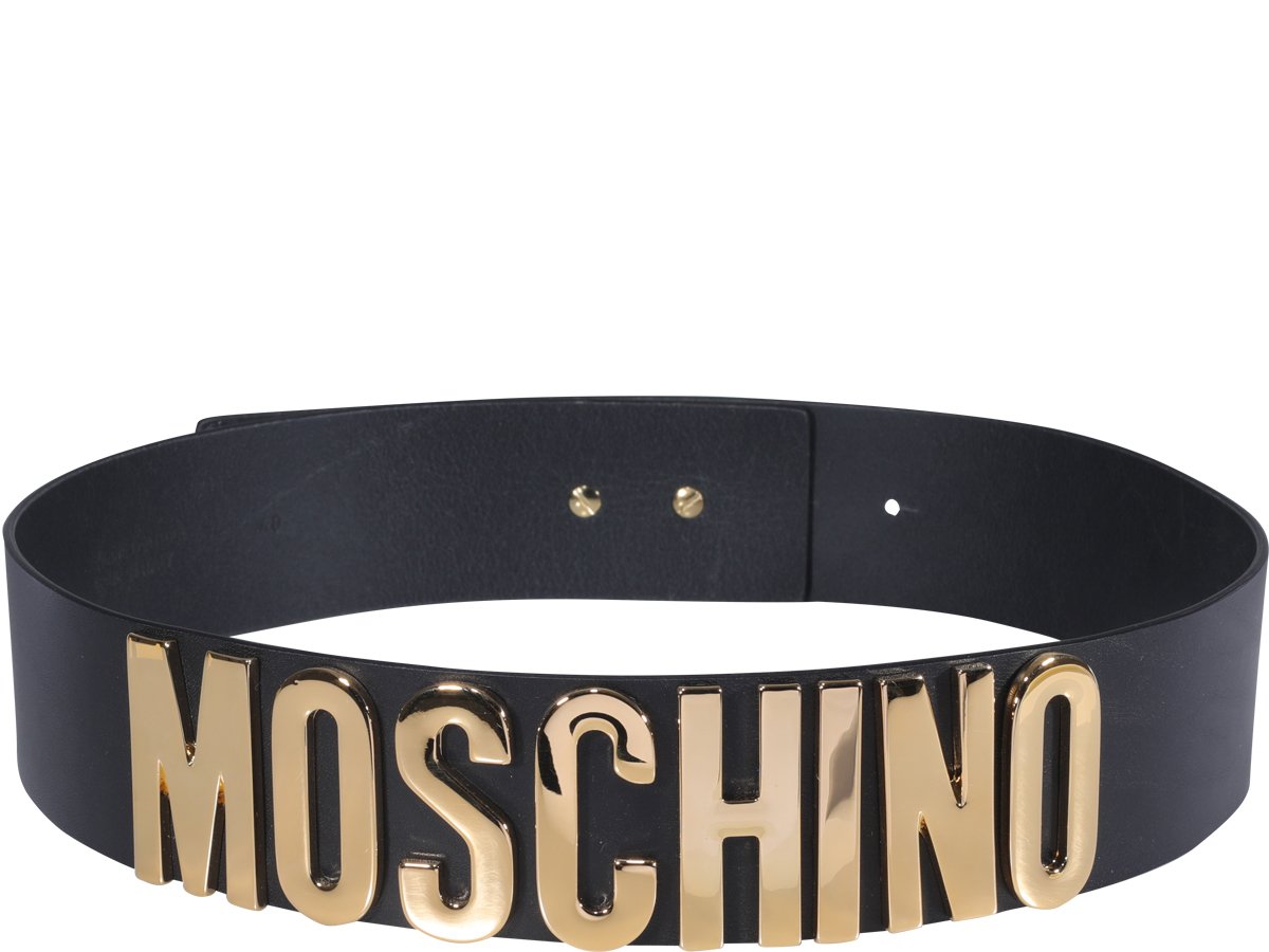 Moschino Logo Lettering Belt