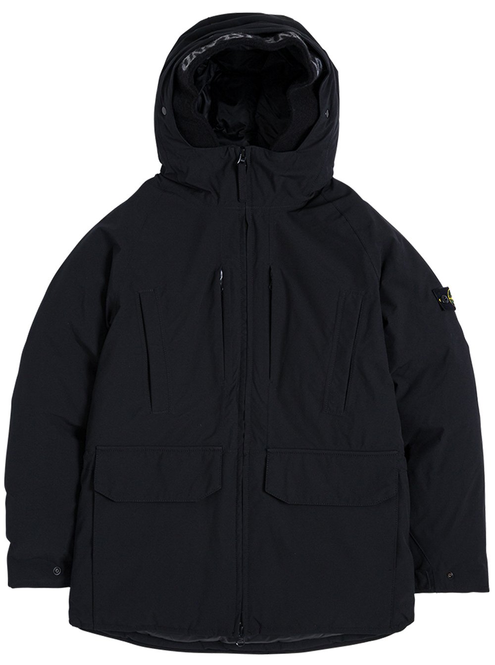 Stone Island Junior Logo Patch Hooded Jacket