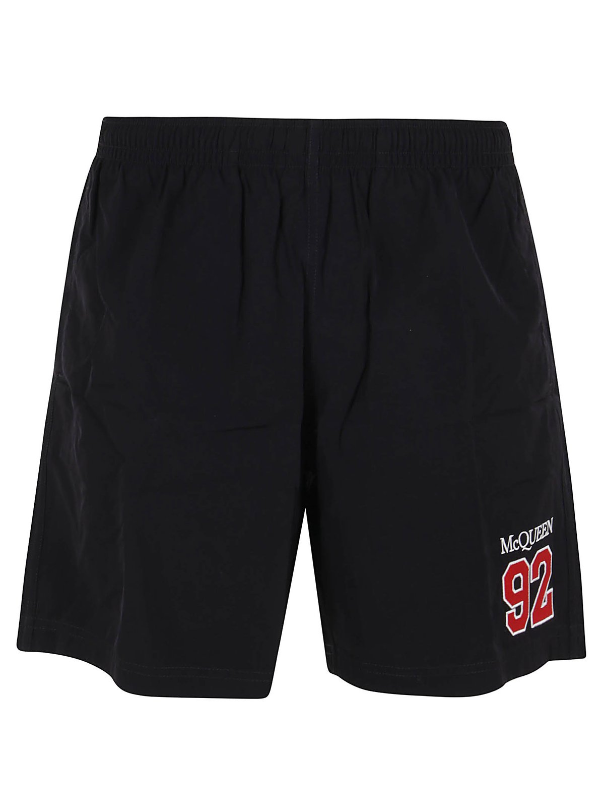 Alexander McQueen Logo Embroidered Swim Shorts