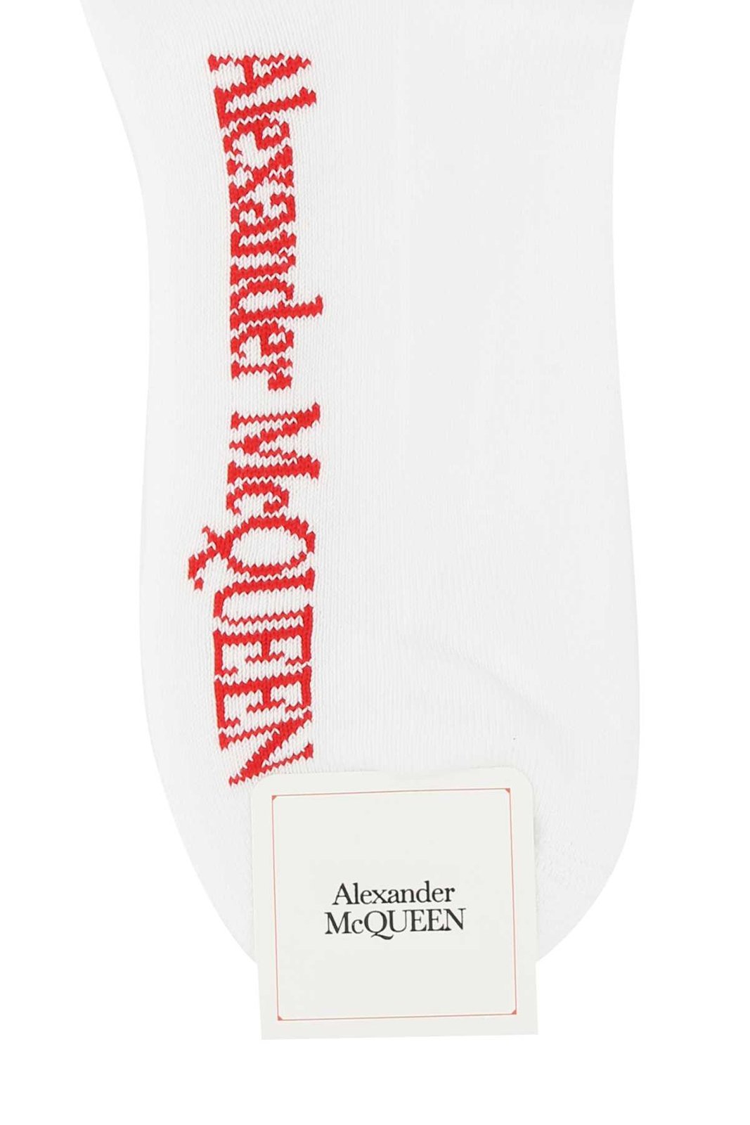 Alexander McQueen Logo Skull Intarsia Crew Socks