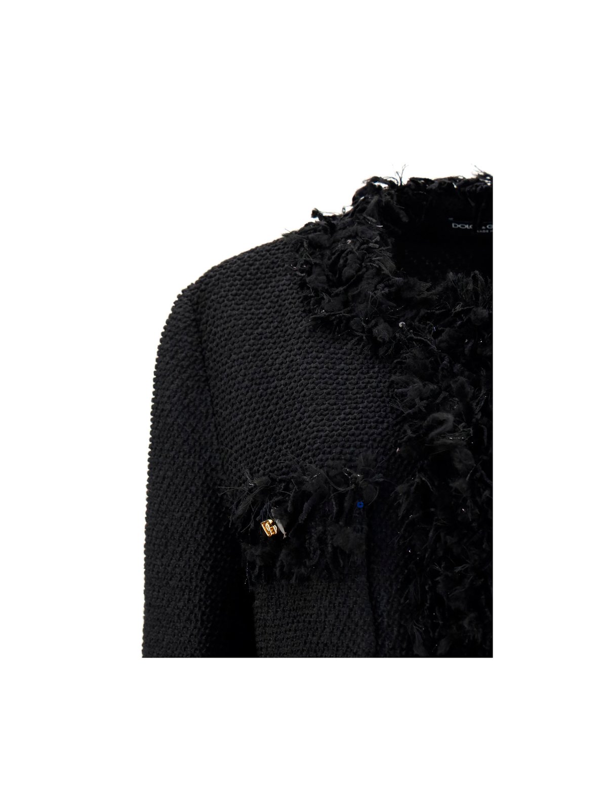 Dolce & Gabbana Frayed Long-Sleeved Jacket