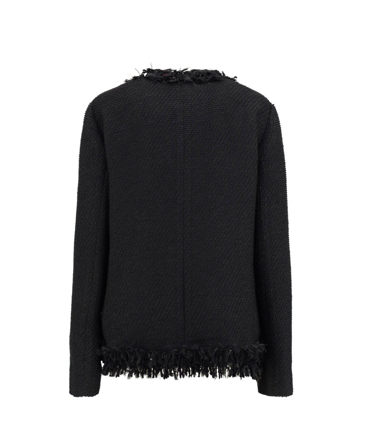 Dolce & Gabbana Frayed Long-Sleeved Jacket