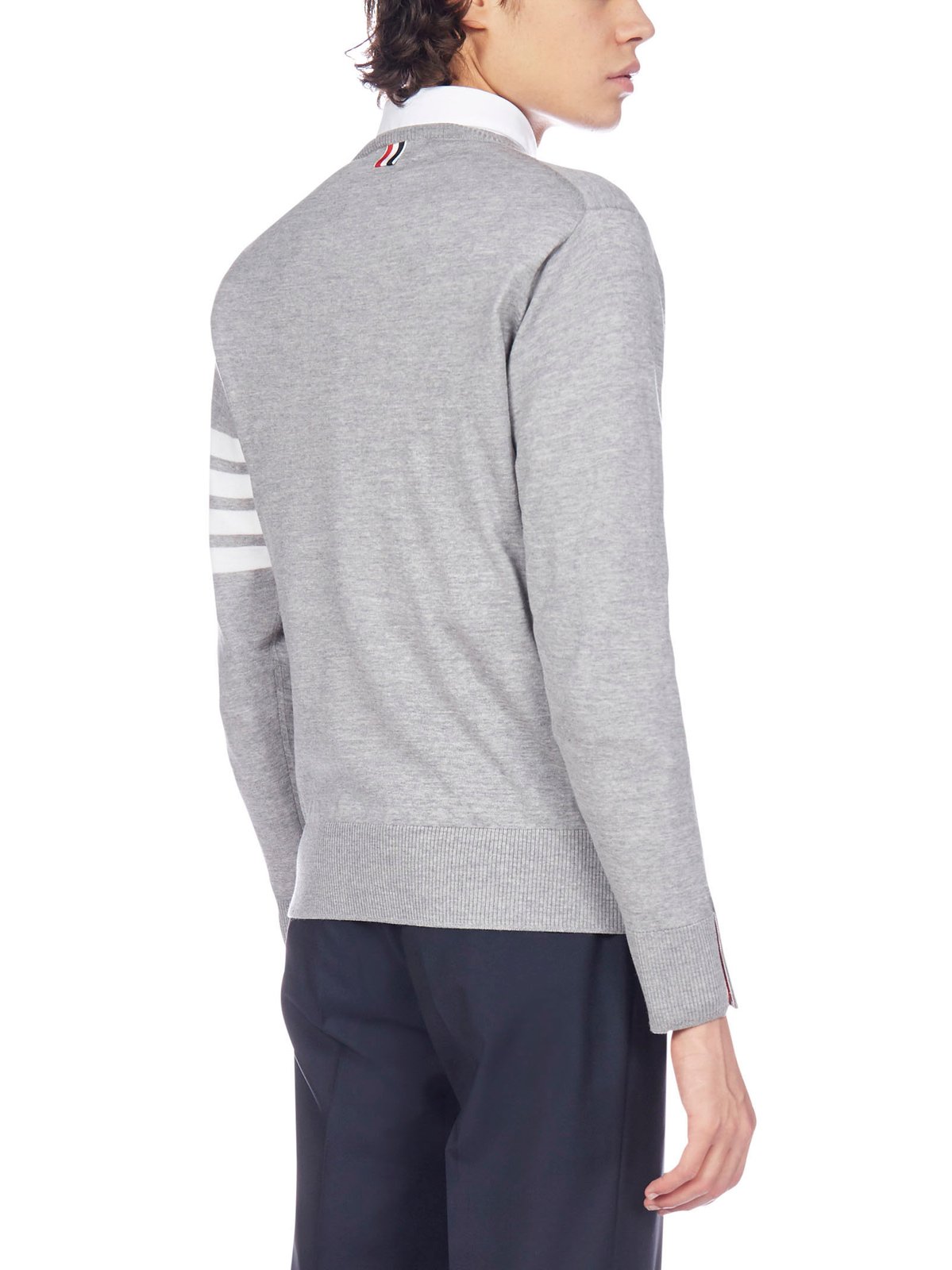 Thom Browne 4-Bar Striped Sweater
