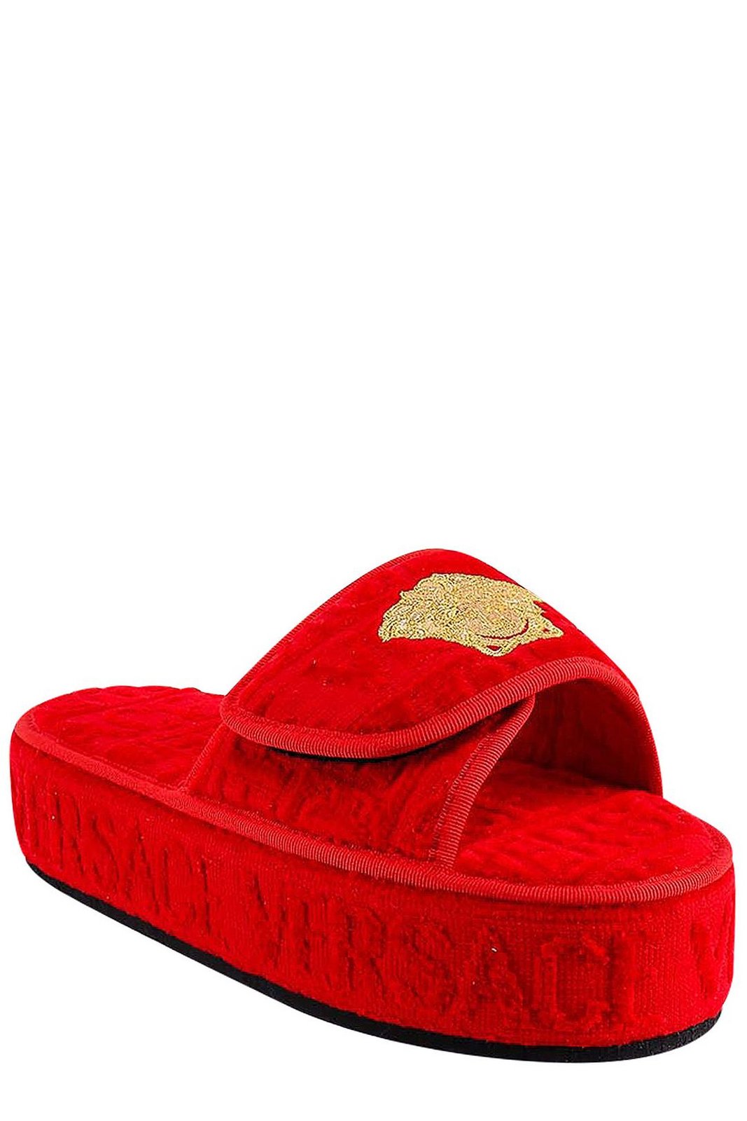 Versace Logo Monogram Platform Slides 3 Versace Logo Monogram Platform Slides