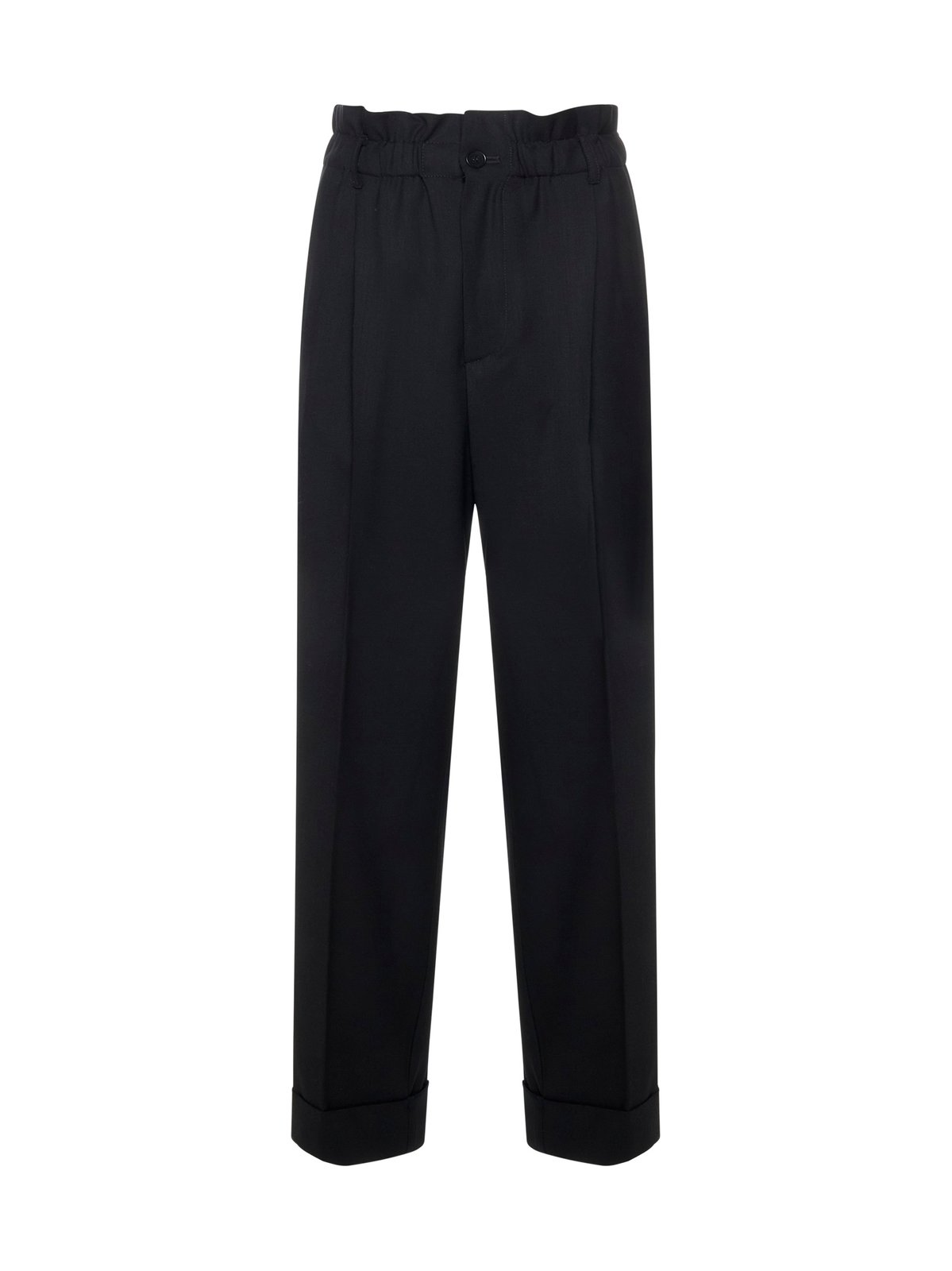P.A.R.O.S.H. Paperbag Waist Straight Leg Trousers