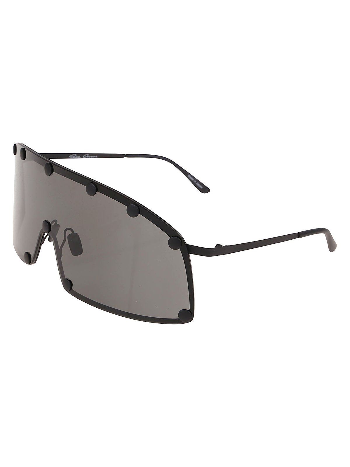 Rick Owens Shield-Style Stainless Steel Frame Sunglasses 1 Rick Owens Shield-Style Stainless Steel Frame Sunglasses