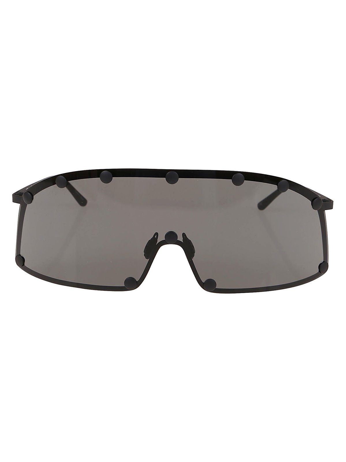Rick Owens Shield-Style Stainless Steel Frame Sunglasses 2 Rick Owens Shield-Style Stainless Steel Frame Sunglasses