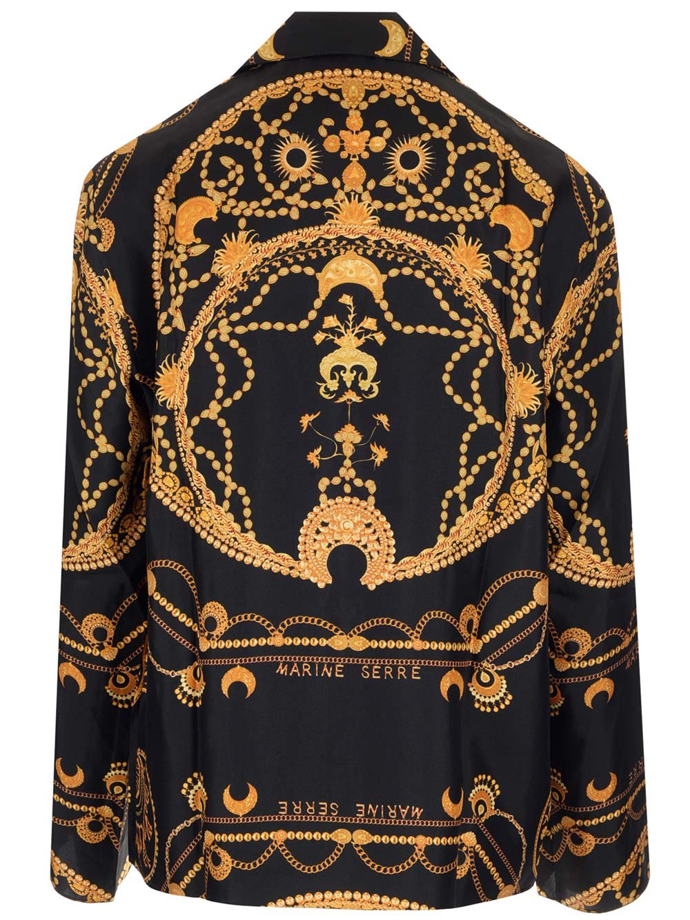 Marine Serre Ornament Jewelry Printed Buttoned Shirt