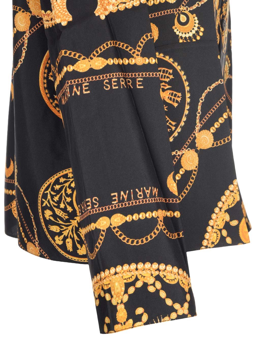 Marine Serre Ornament Jewelry Printed Buttoned Shirt