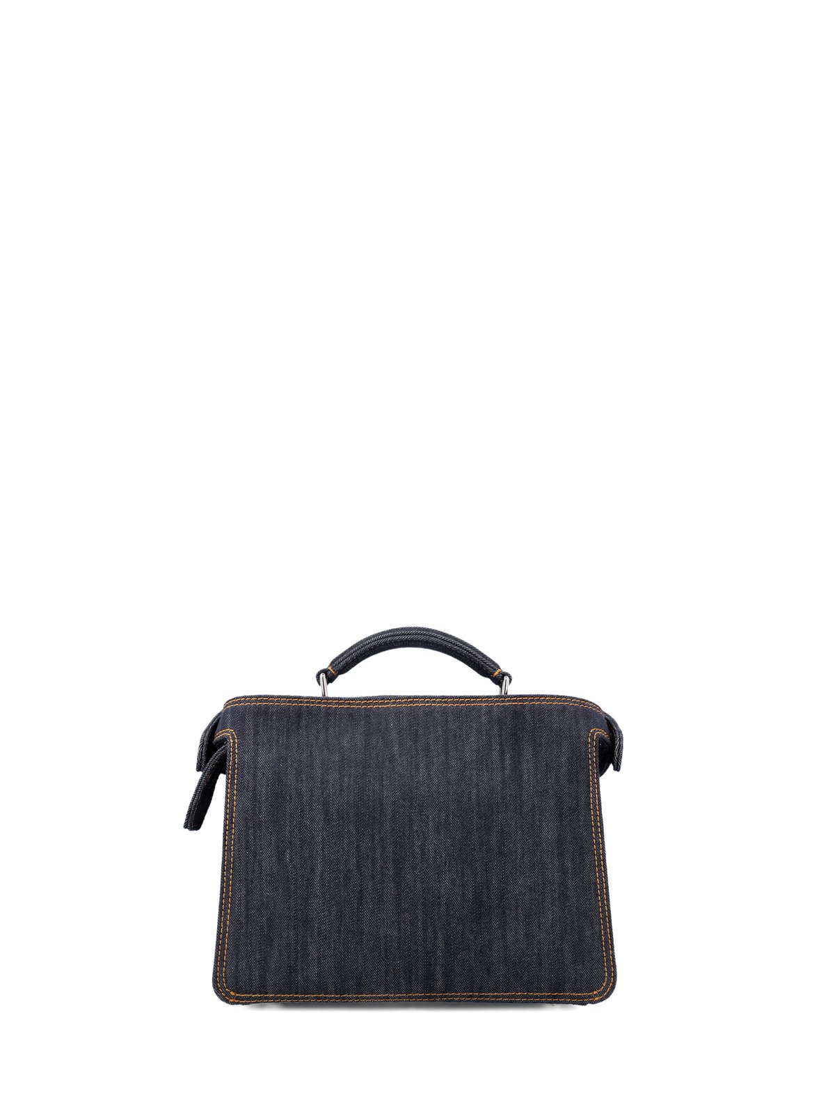 Fendi Peekaboo ISeeU Mini Denim Tote Bag