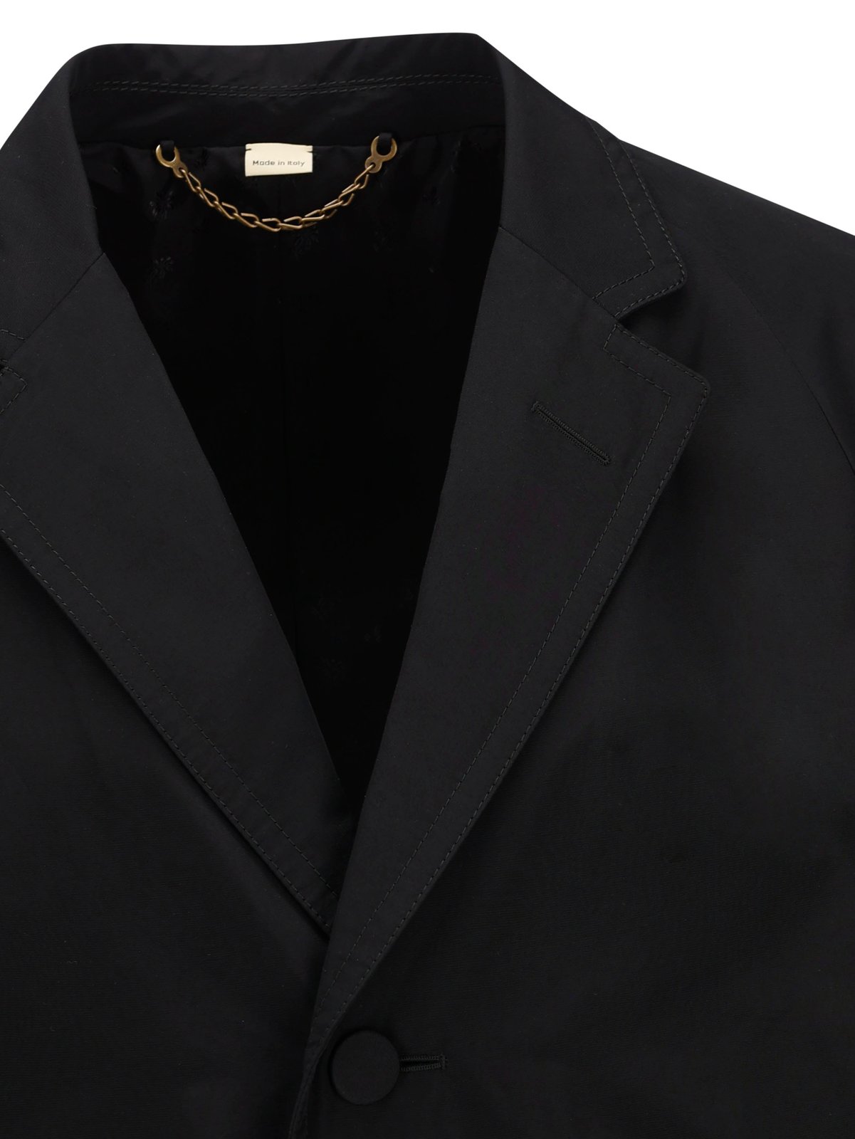 Gucci Long Sleeved Single Breasted Poplin Coat