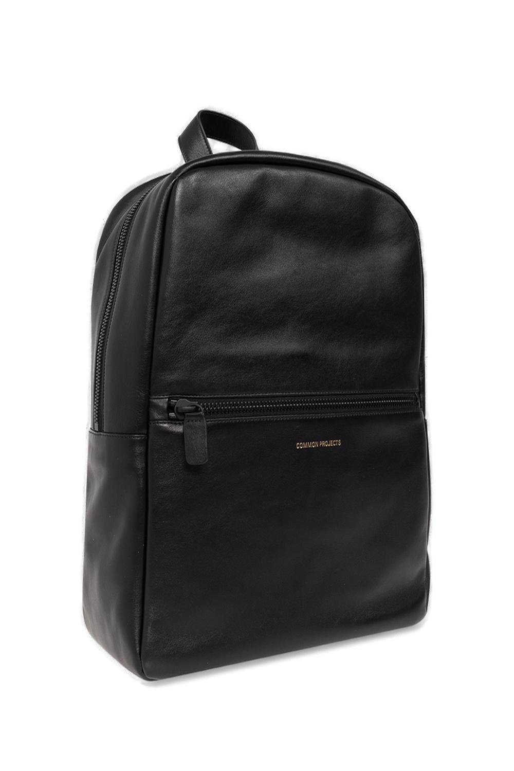 Common Projects Logo Embossed Zipped Backpack