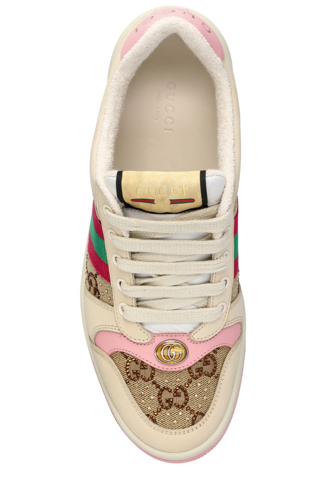 Gucci Screener Embellished Low-Top Sneakers