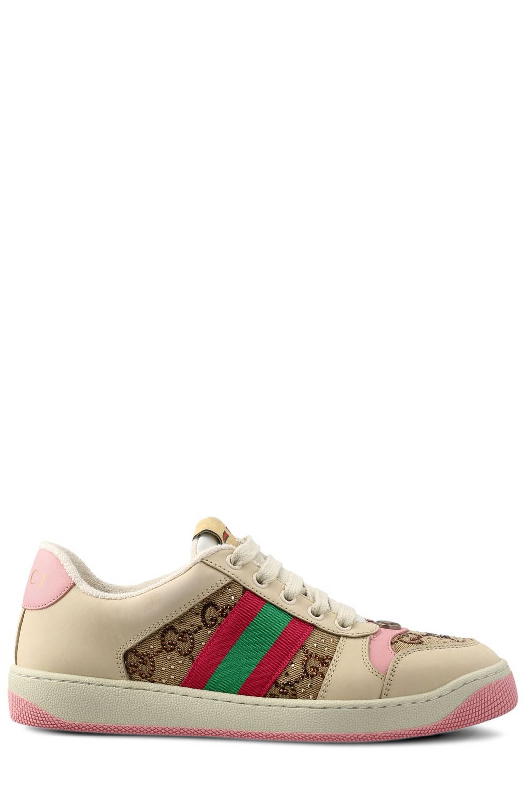 Gucci Screener Embellished Low-Top Sneakers