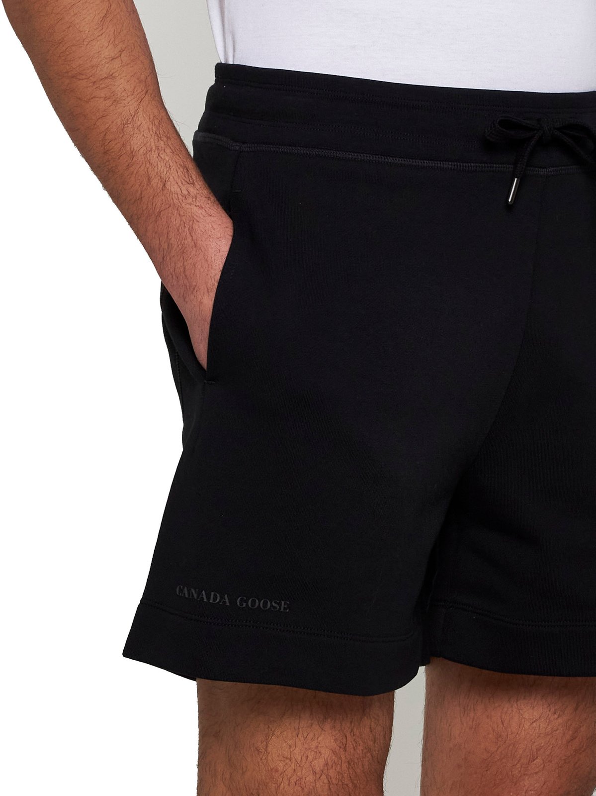 Canada Goose Logo Detailed Drawstring Shorts