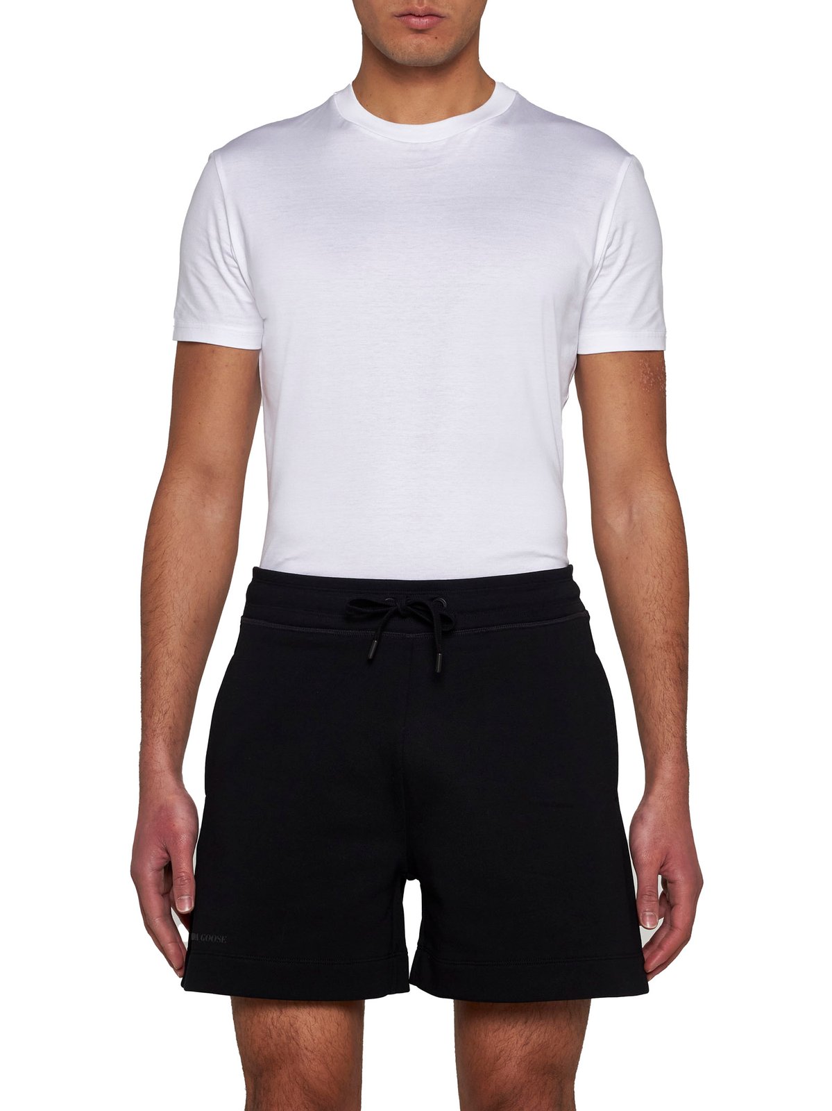 Canada Goose Logo Detailed Drawstring Shorts