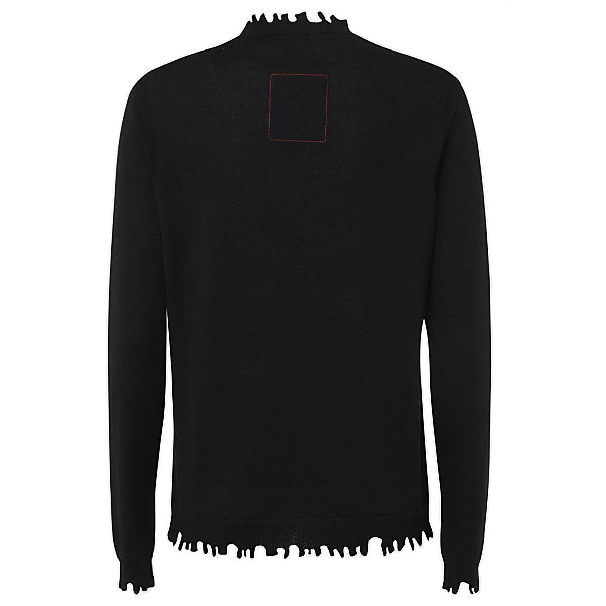 Uma Wang Cut Edges Long Sleeved Top