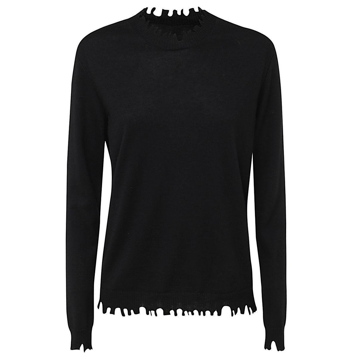 Uma Wang Cut Edges Long Sleeved Top