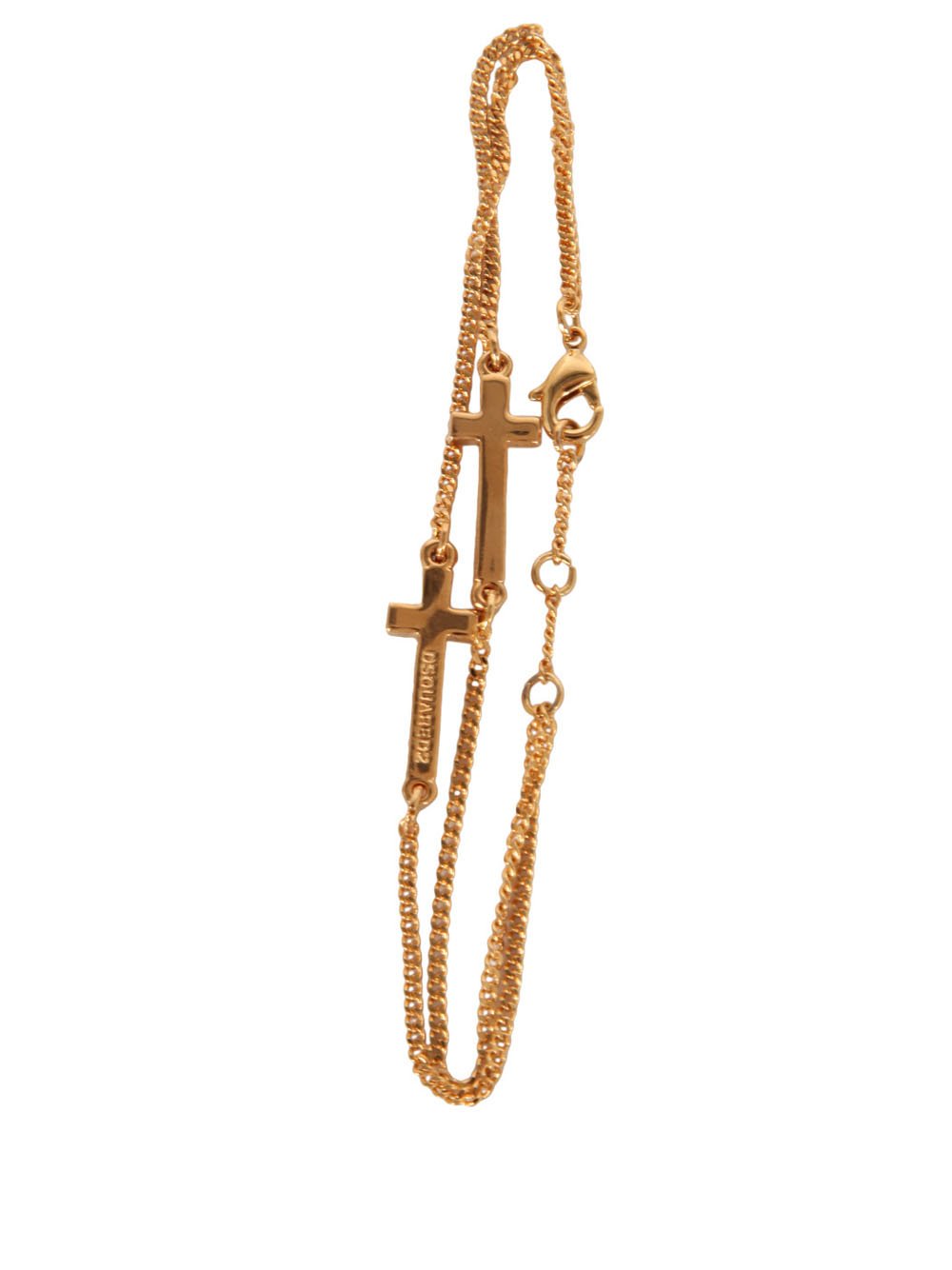 Dsquared2 Double Cross Logo-Engraved Bracelet