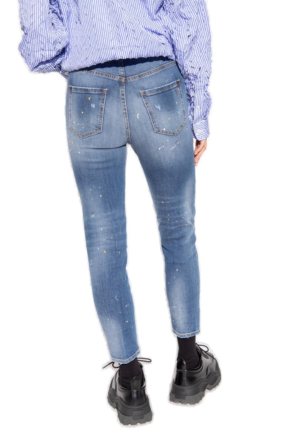 Dsquared2 High-Waist Cropped Jeans 1 Dsquared2 High-Waist Cropped Jeans