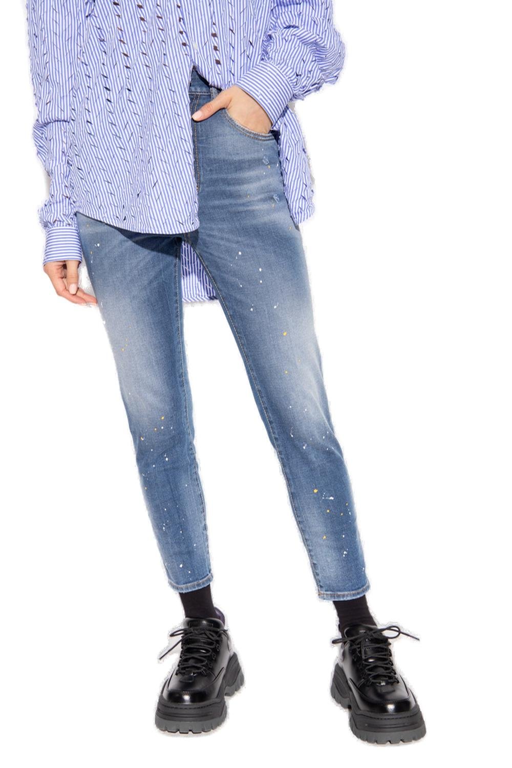 Dsquared2 High-Waist Cropped Jeans 3 Dsquared2 High-Waist Cropped Jeans