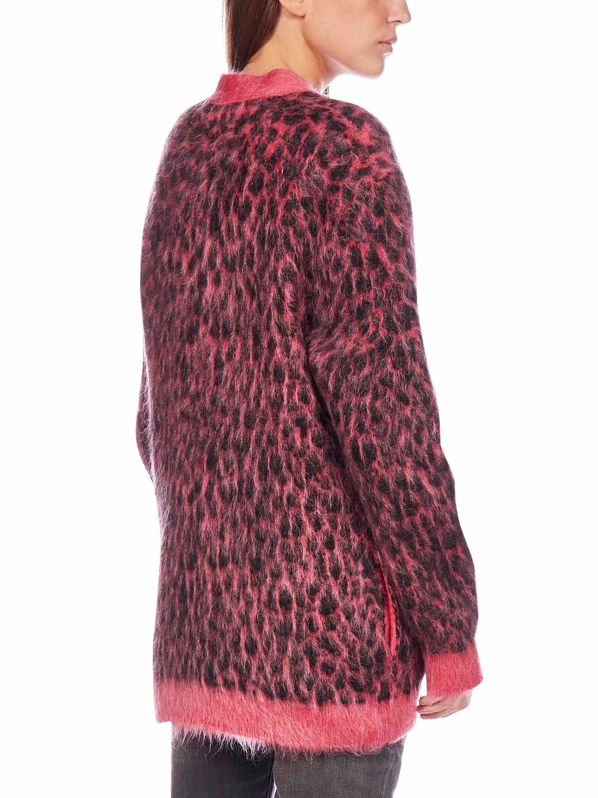 Saint Laurent Leopard Knitted Cardigan