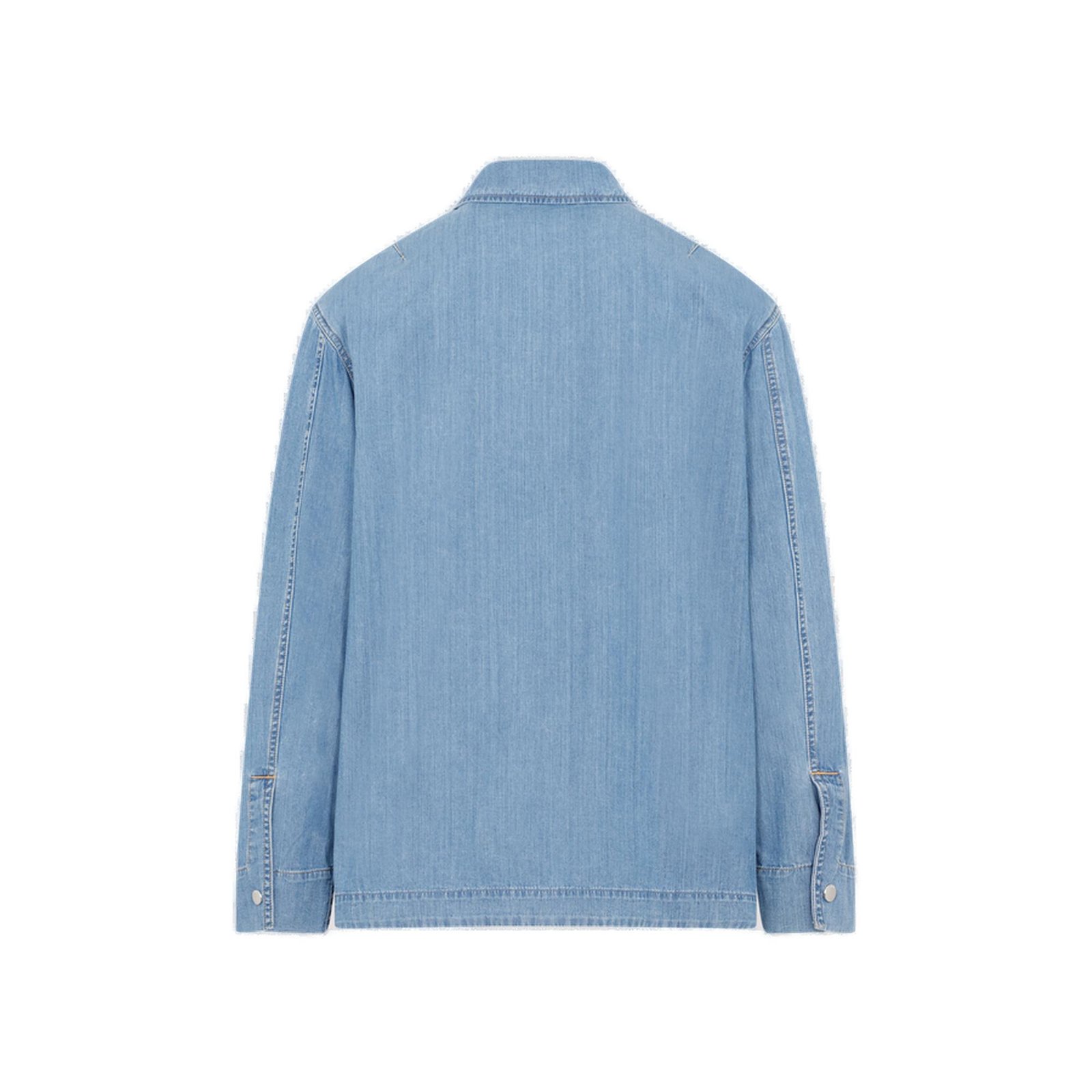 Lanvin Collared Button-Up Denim Jacket