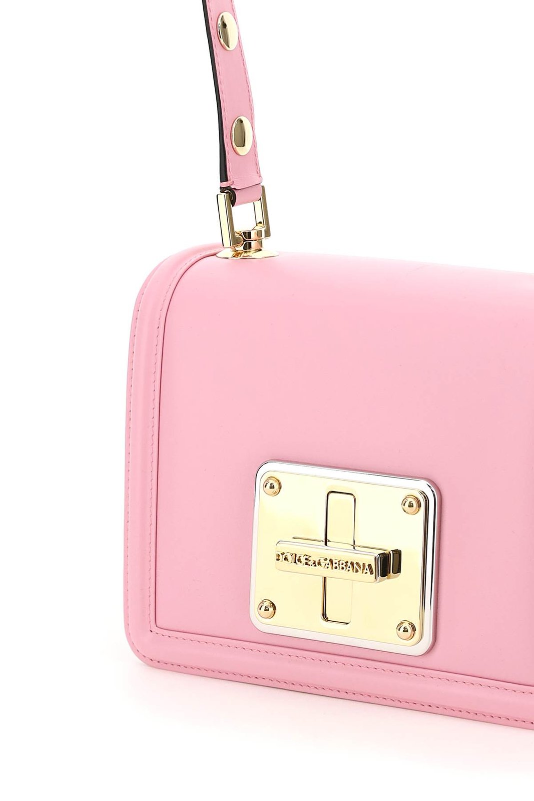 Dolce & Gabbana Logo Engraved Twist-Lock Crossbody Bag